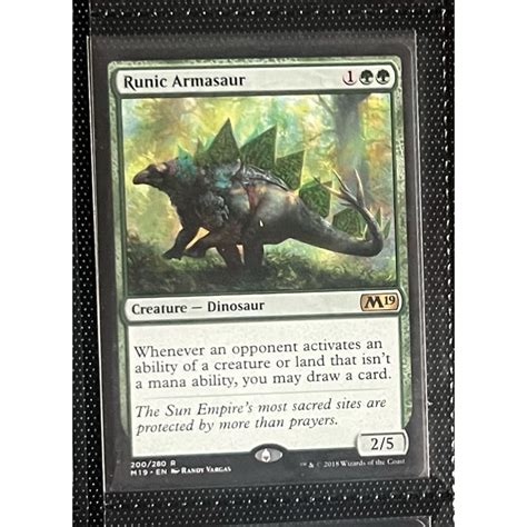 runic armasaur triggered abilities|Runic Armasaur (Magic the Gathering) .